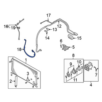 Mitsubishi OE - A/C Refrigerant Discharge Hose