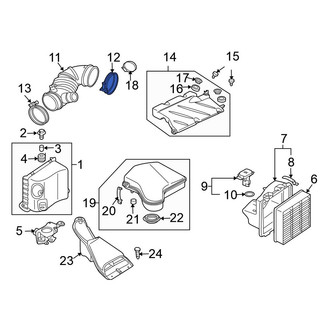 Mitsubishi OE - Engine Air Duct Clamp