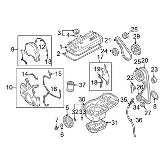 Mitsubishi OE - Upper Engine Timing Cover Gasket