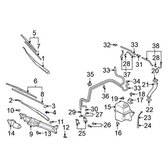 Mitsubishi OE - Wiper Arm Nut