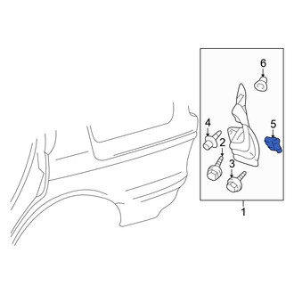 Mitsubishi OE - Mud Flap Clip