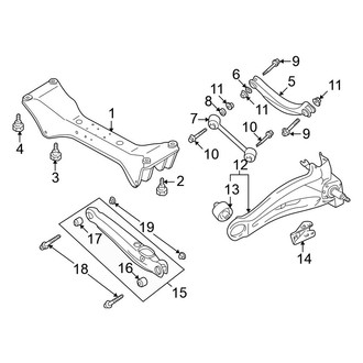 Mitsubishi OE - Rear Suspension - Suspension Components (Limited / XLS FWD)