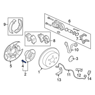 Mitsubishi OE - Rear Wheel Lug Stud