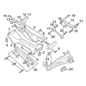 Mitsubishi OE - Rear Suspension - Suspension Components (AWD)
