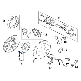 Mitsubishi OE - Rear Wheel Lug Stud