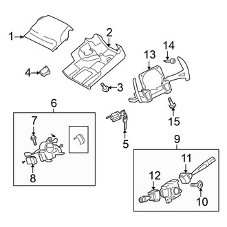 Mitsubishi OE - Steering Column - Shroud, Switches & Levers