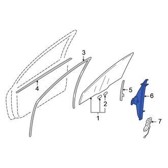 Mitsubishi OE - Front Left Window Regulator
