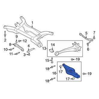 Mitsubishi OE - Rear Left Lower Rearward Suspension Control Arm