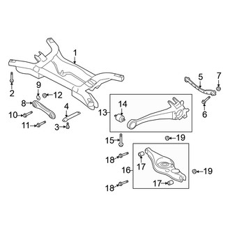 Mitsubishi OE - Rear Suspension - Suspension Components (ES / SE / XLS FWD)