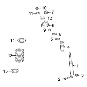 Mitsubishi OE - Rear Suspension - Shocks & Components (FWD)
