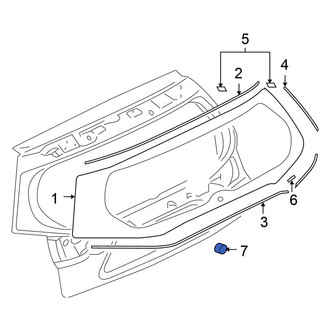 Mitsubishi OE - Back Glass Spacer