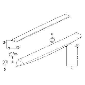 Mitsubishi OE - Lift Gate - Spoiler