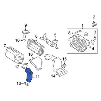 Mitsubishi OE - Engine Air Intake Hose