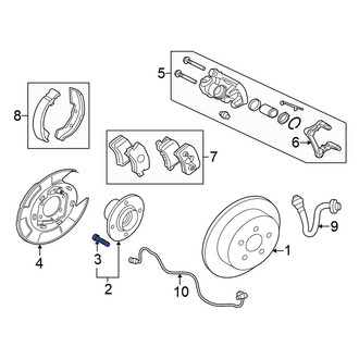 Mitsubishi OE - Rear Wheel Lug Stud