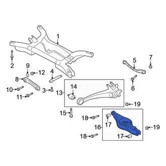 Mitsubishi OE - Rear Left Lower Rearward Suspension Control Arm