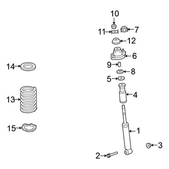 Mitsubishi OE - Rear Suspension - Shocks & Components (FWD 3.0L)