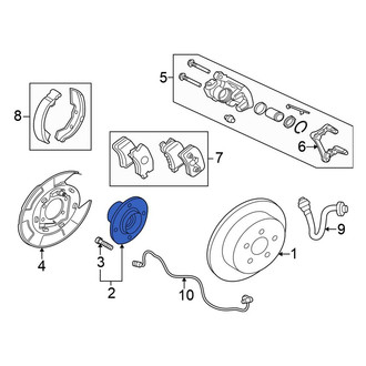Mitsubishi OE - Rear Wheel Bearing and Hub Assembly