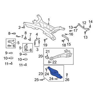 Mitsubishi OE - Rear Right Lower Rearward Suspension Control Arm