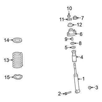 Mitsubishi OE - Rear Suspension - Shocks & Components (AWD 3.0L)