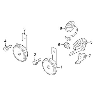 Mitsubishi OE - Electrical - Horn (GT / LE / SEL)