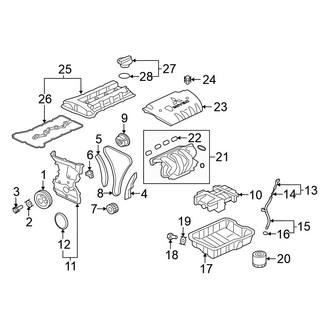 Mitsubishi OE - Engine / Transaxle - Engine Parts (ES / SE / SEL 3 Engine VIN Character)
