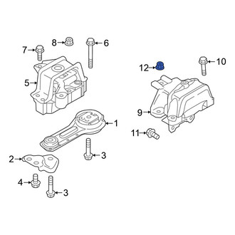 Mitsubishi OE - Automatic Transmission Mount Nut
