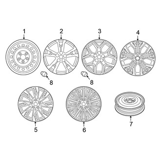 Mitsubishi OE - Wheels (GT / LE / SE / SEL)