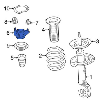 Mitsubishi OE - Front Suspension Strut Mount