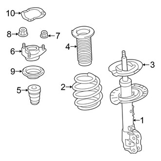 Mitsubishi OE - Front Suspension - Struts & Components (3.0L)