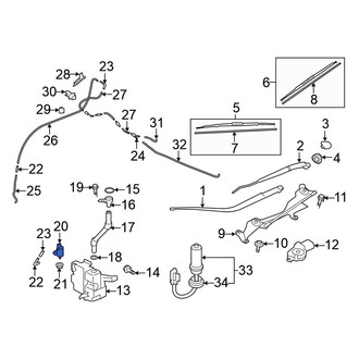 Mitsubishi OE - Windshield Washer Pump