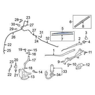 Mitsubishi OE - Right Wiper Blade