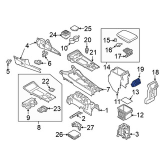Mitsubishi OE - Console Air Vent