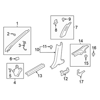 Mitsubishi OE - Pillars, Rocker & Floor - Interior Trim
