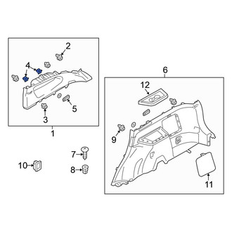 Mitsubishi OE - Upper Quarter Panel Trim Panel Clip
