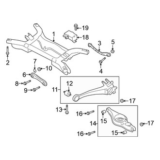 Mitsubishi OE - Rear Suspension - Suspension Components (ES / SE FWD)