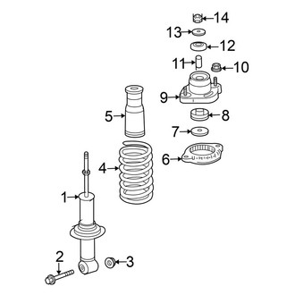 Mitsubishi OE - Rear Suspension - Shocks & Components (ES / SE / SEL FWD)