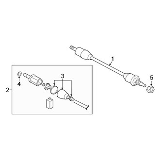 Mitsubishi OE - Rear Suspension - Drive Axles (GT / LE / SEL)