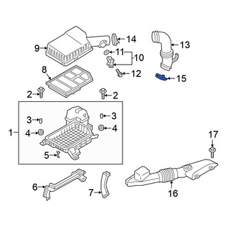 Mitsubishi OE - Lower Engine Air Duct Clamp
