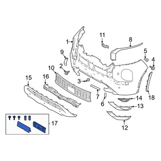 Mitsubishi OE - Front License Plate Bracket