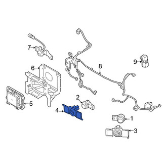 Mitsubishi OE - Rear Left Inner Parking Aid Sensor Housing
