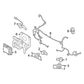 Mitsubishi OE - Front Bumper - Electrical Components (ES / SE / SEL)
