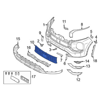 Mitsubishi OE - Front Center Grille