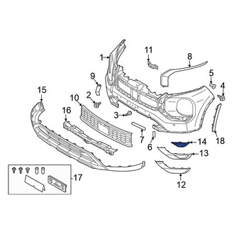 Mitsubishi OE - Front Left Fog Light Trim