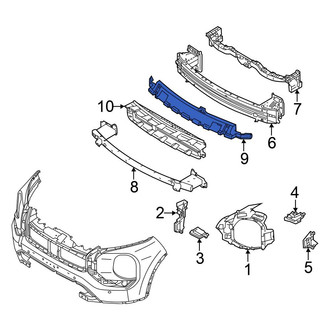 Mitsubishi OE - Front Bumper Impact Absorber