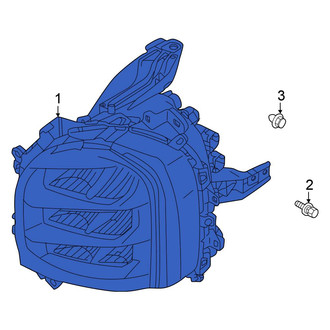 Mitsubishi OE - Front Left Headlight Assembly