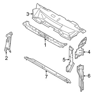 Mitsubishi OE - Radiator Support (ES / SE / SEL)