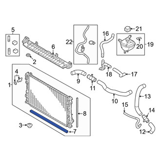 Mitsubishi OE - Lower Radiator Air Seal