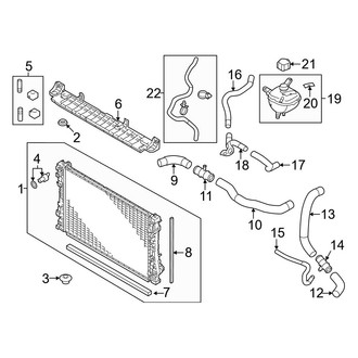 Mitsubishi OE - Cooling - Radiator & Components (ES / Platinum Edition / SE / SEL / SEL Black Edition)