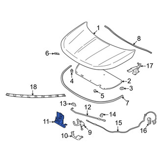 Mitsubishi OE - Hood Latch Bracket