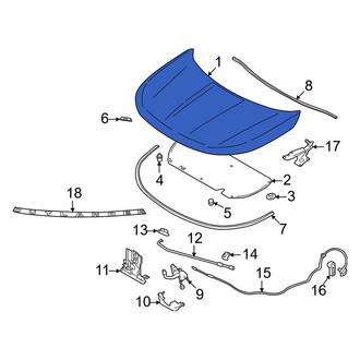 Mitsubishi OE - Front Hood Panel